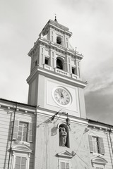 Fototapeta na wymiar Parma, Italy. Vintage toned black and white style.