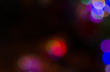 Abstract Bokeh background of defocused glittering lights. Christmas, Party, New Year background pattern concept. banner