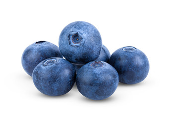 Fresh blueberry  isolated on white background