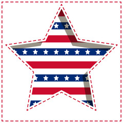 American star background.
