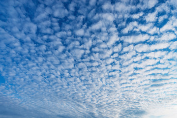 Amazing cloudscape on the sky at evening time.