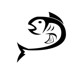 Tuna logo design vector icon