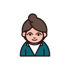 woman cartoon character portrait people