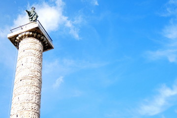 colonna di marco aurelio,roma,italia