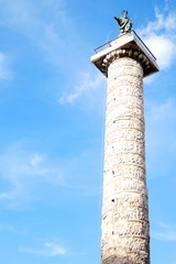 colonna di marco aurelio,roma,italia
