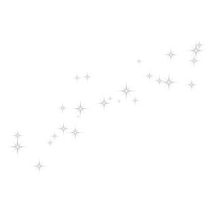 Fireworks star random source stream.  Falling Star. Stars on a white background.