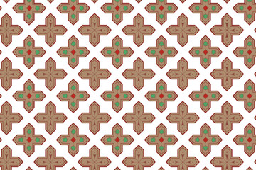 Medieval pattern background. Pattern in orleans cathedral. Vector illustration.