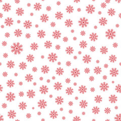 Snowflakes seamless repeat pattern for wrapping paper.Christmas pattern.