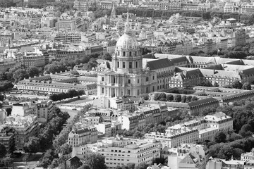 Obraz premium Paris. Black and white vintage filtered photo.