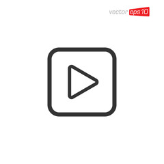 Play Media Icon Design Vector