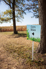Corn Maze Sign