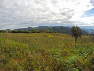 View landscape nature of the day at the mountain