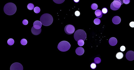 particle with black background