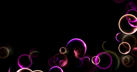 particle with black background