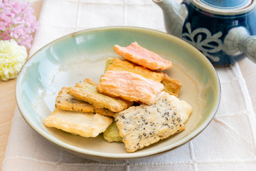 素焼きのおかき
