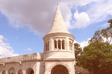 Budapest city - Fisherman's Bastion. Retro filter color tone.