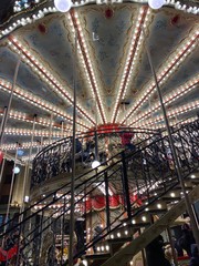 Obraz premium carousel with horses