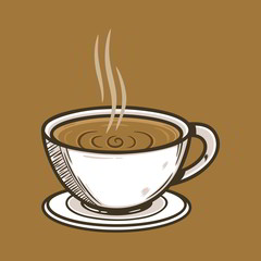 Illustration of a Cup of Coffee.