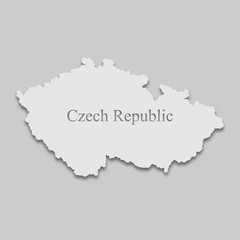 Obraz premium map of the Czech Republic