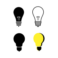 Bulbs icon vector illustration design template