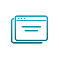 website page content information communications gradient line