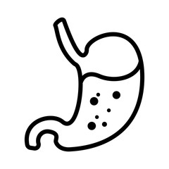 Gastric icon vector in simple design template