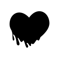 Bloody heart icon