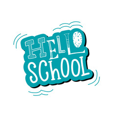 Vector lettering illustration 