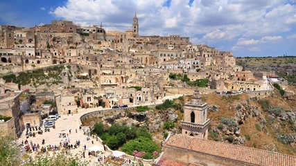 Naklejka premium Matera, Italy. UNESCO World Heritage Site in Italy.