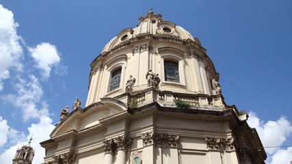 Fototapeta na wymiar Rome church. Italian landmark.