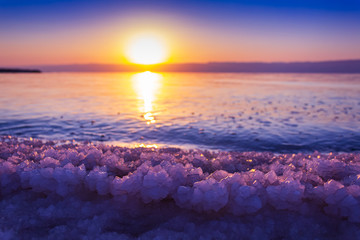 Fototapeta na wymiar Dead Sea Sunset