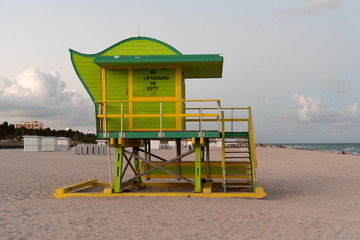 lifeguard hut on the beach
