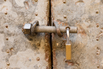 Antique and rusty latch