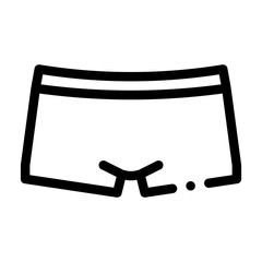 Sportive Pants Icon Vector. Outline Sportive Pants Sign. Isolated Contour Symbol Illustration