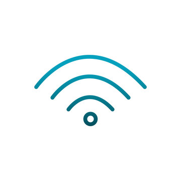 wifi internet connection signal communications gradient line