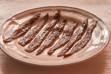 red peppers with anchovies very delicious