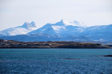 c&ocirc;tes norv&eacute;giennes vues du larges