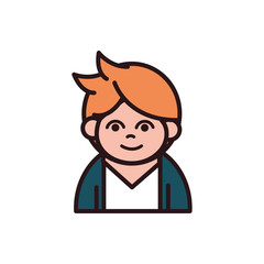 man cartoon character portrait people