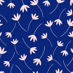 Abstract flowers seamless repeat pattern for wrapping paper,wallpaper,background,home decor.