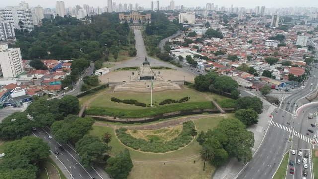 Parque da Independencia view, Ipiranga, Sao Paulo, Brazil.Park view.Parque da Independencia view, Ipiranga, Sao Paulo, Brazil.Park view.Parque da Independencia view, Ipiranga, Sao Paulo.Park view.