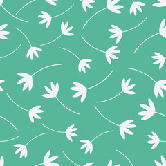 Abstract flowers seamless repeating pattern for wrapping paper,wallpaper,fabrics,textile,home decor.