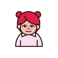 woman cartoon character portrait people