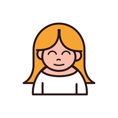 woman cartoon character portrait people