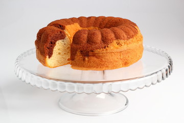 Chocolate and Vanilla Marble Cake