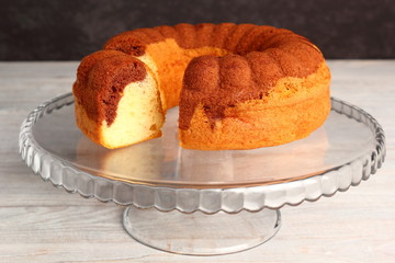 Chocolate and Vanilla Marble Cake