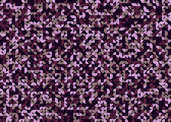 Seamless pattern with random colored quarter circles Generative Art background illustration