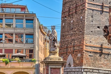 Statue of San Petronio in Bologna, Italy
