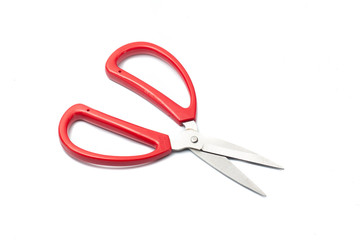 scissors on a white background