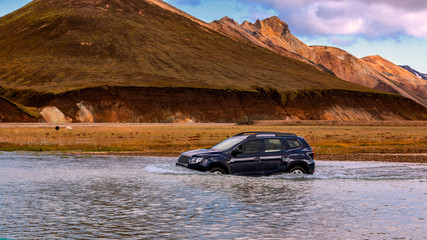 off road on iceland