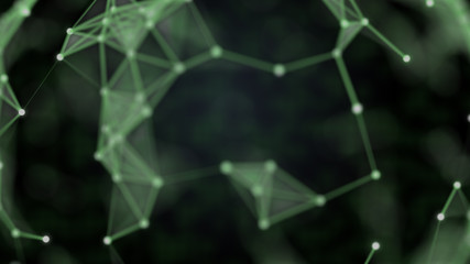 Abstract scape with connecting dots technology of fast speed of data transfer.